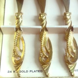 24kt gold plated Knifes  by Tancraft